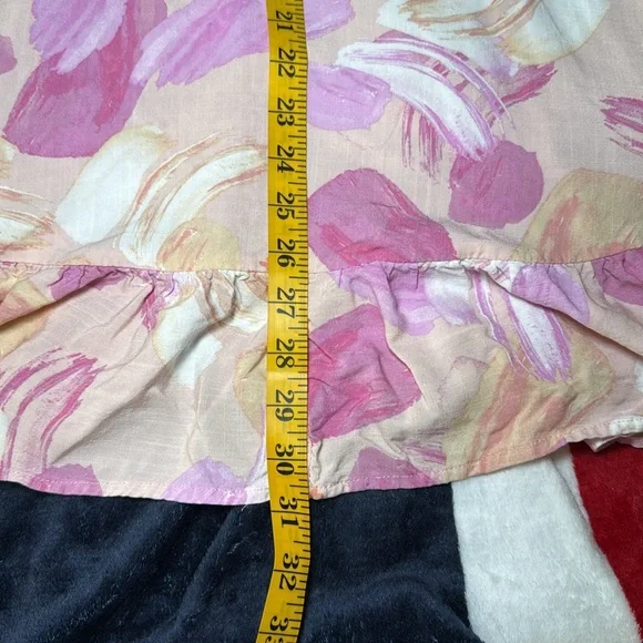 Label Of Love V-Neck Ruffle Bell Sleeve Mini Tunic Dress Short Boho Fairy Medium - Picture 10 of 11